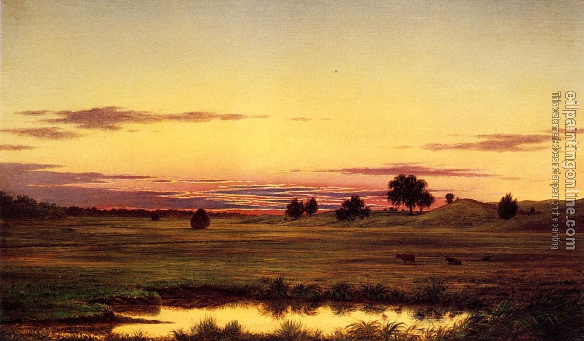 Heade, Martin Johnson - Sunset, Rhode Island